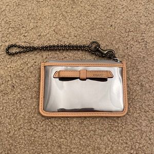 Metallic Coach Card Holder/Wristlet